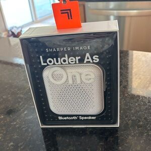 NIB Sharper Image Louder As One Bluetooth Speaker - White